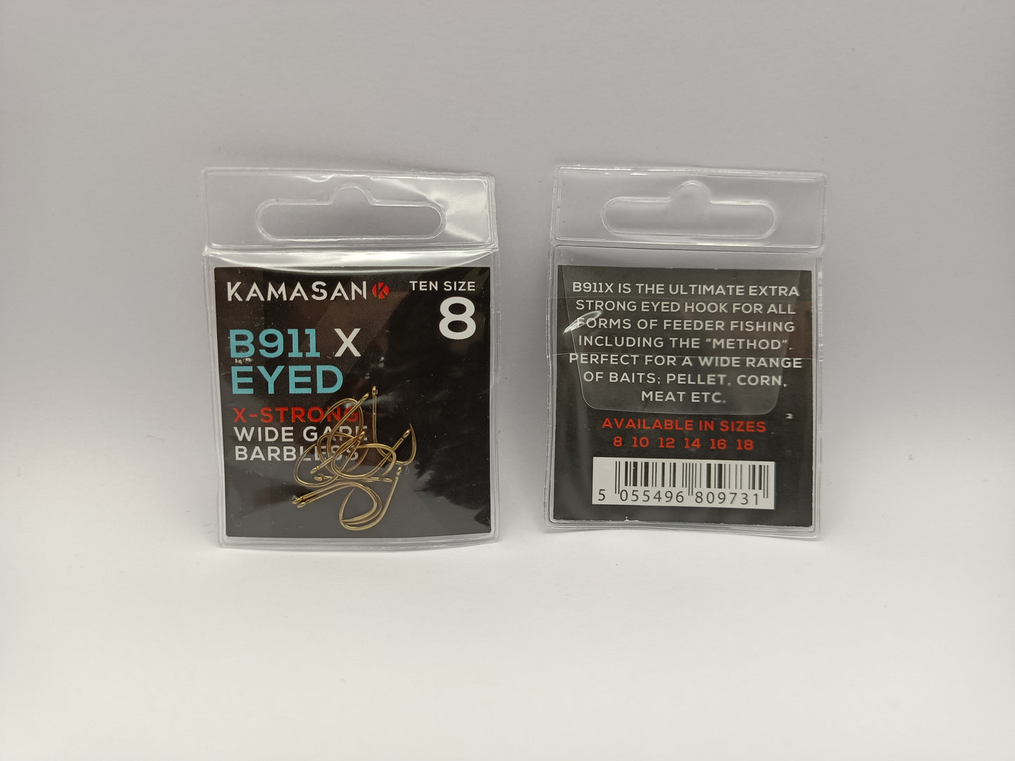 Kamasan B911 X-strong Wide Gape Barbless Hooks