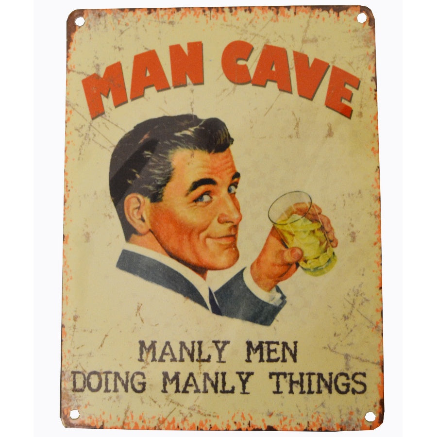 Metal ''Man Cave'' Sign